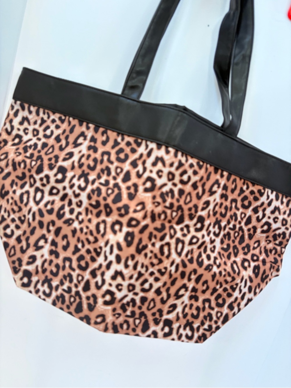 Bloomingdale's Leopard-Print Tote in Tan and Black